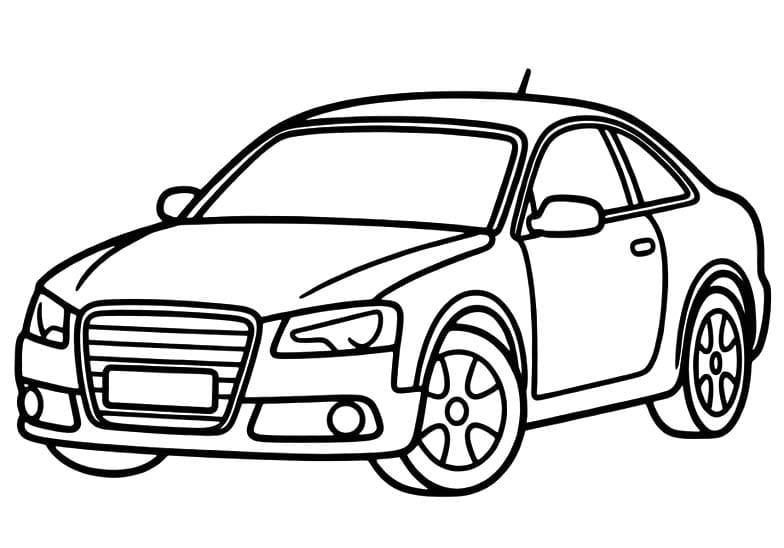 Fise de colorat cu Desenează Audi gratuit