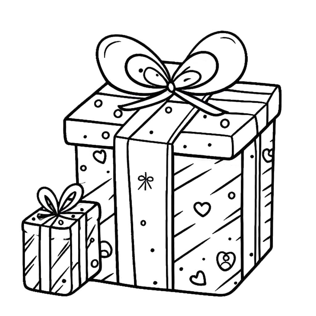 Fise de colorat cu Desenează Cadouri gratuit