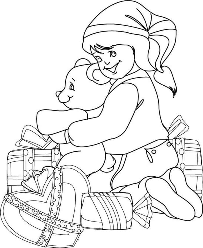 Fise de colorat cu Desenează Cadouri imprimabil pentru copii