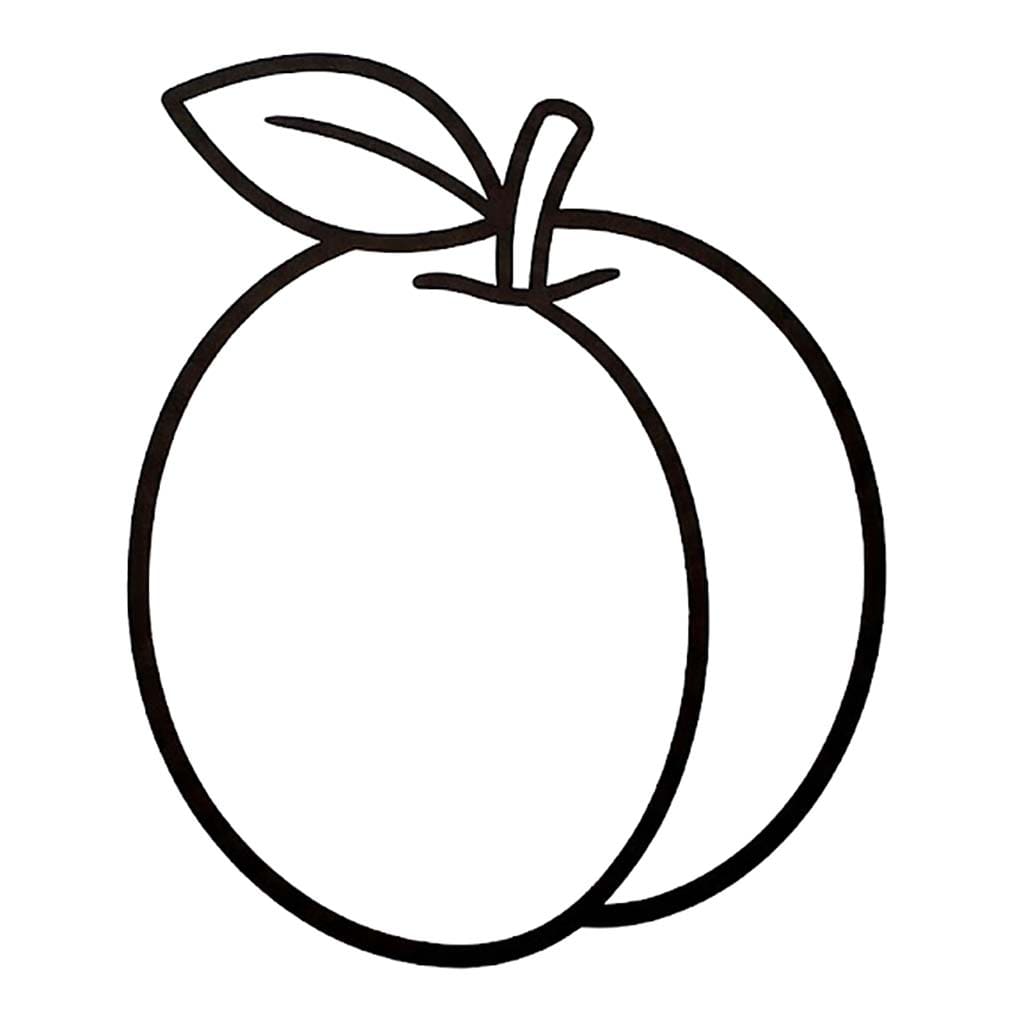 Fise de colorat cu Desenează Caisă imprimabil