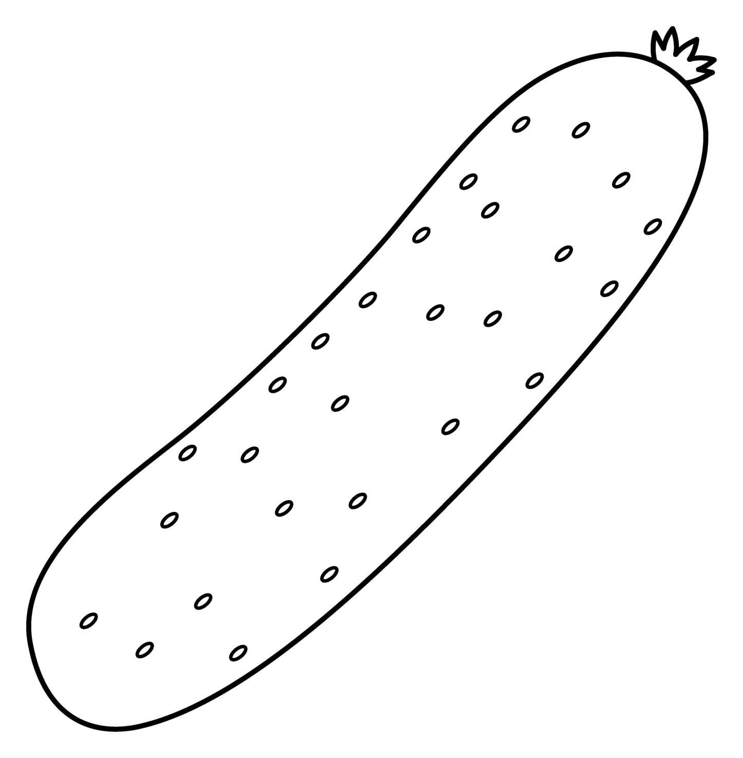 Planse de colorat cu Castravete