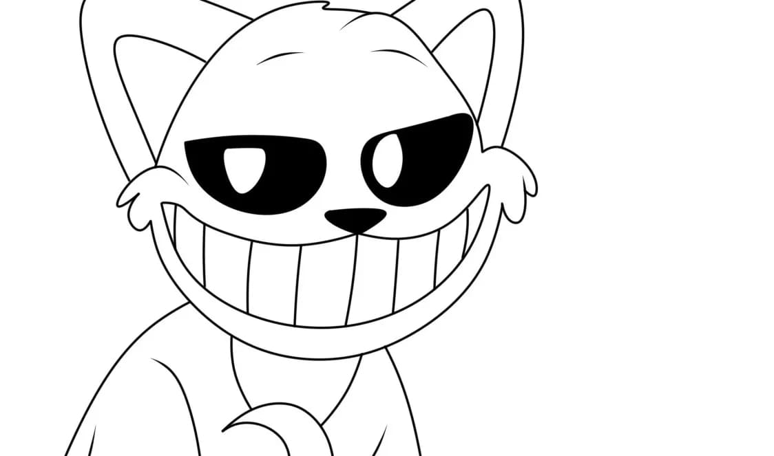 Fise de colorat cu Desenează Catnap imprimabil pentru copii