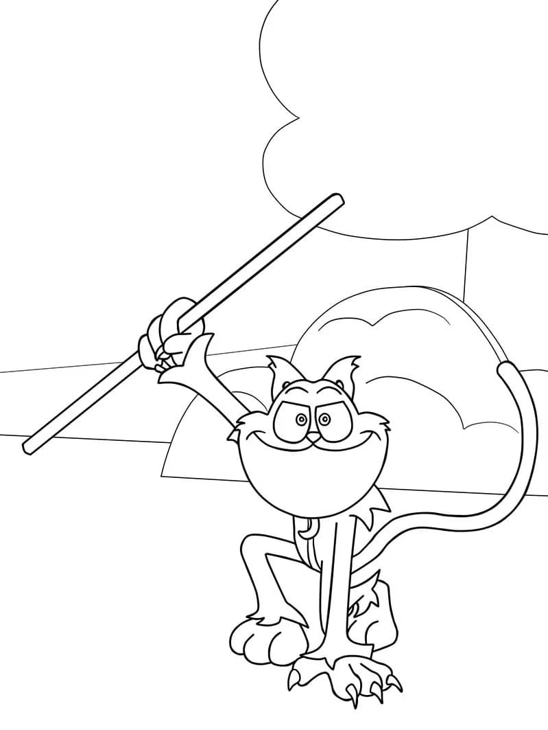 Fise de colorat cu Desenează Catnap imprimabil