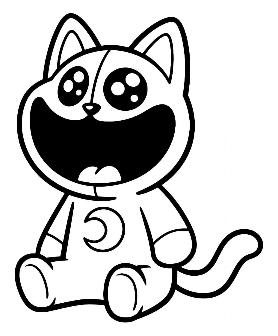 Fise de colorat cu Desenează Catnap