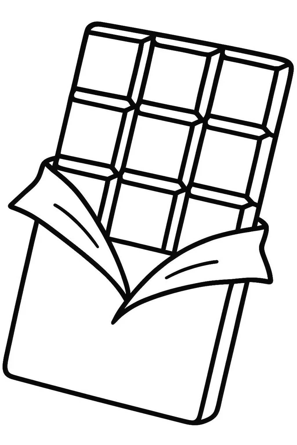 Planse de colorat cu Ciocolată