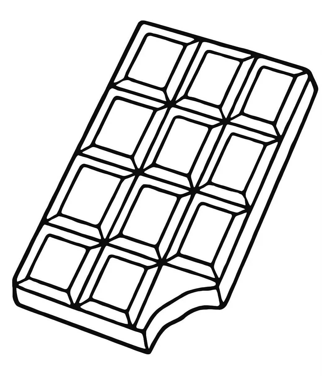 Fise de colorat cu Desenează Ciocolată imprimabil bazic