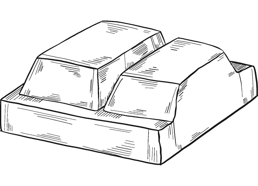 Fise de colorat cu Desenează Ciocolată imprimabil simplu