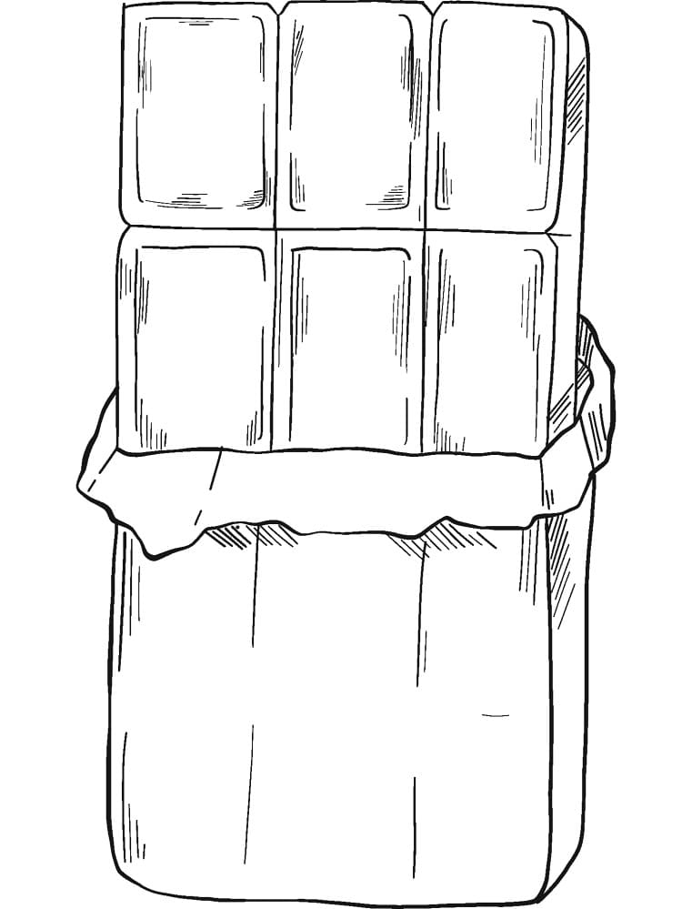 Fise de colorat cu Desenează Ciocolată imprimabil