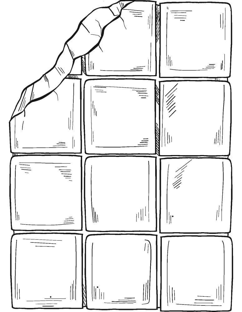 Fise de colorat cu Desenează Ciocolată pentru copii