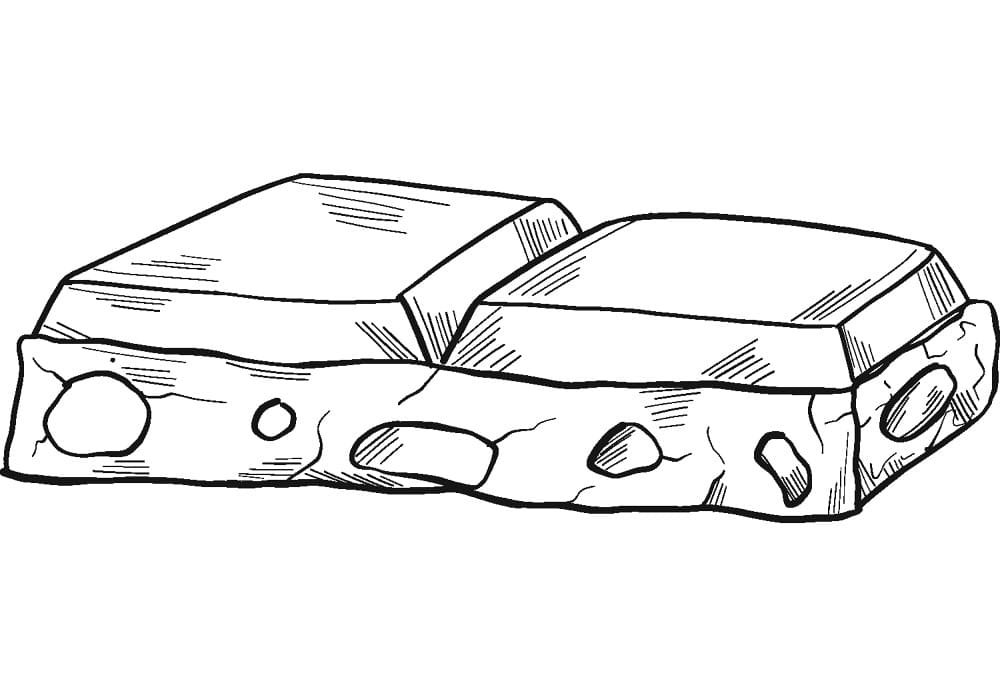 Fise de colorat cu Desenează Ciocolată uşor