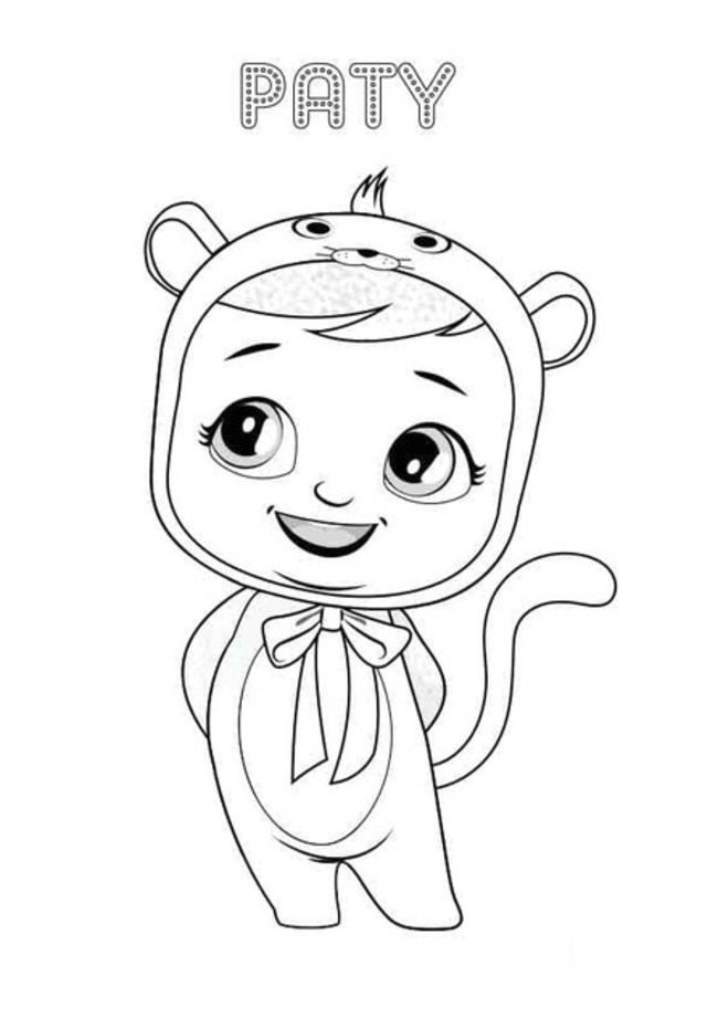 Fise de colorat cu Desenează Cry Babies gratuit pentru copii