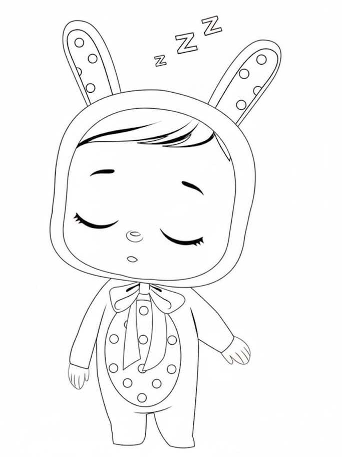 Fise de colorat cu Desenează Cry Babies imprimabil