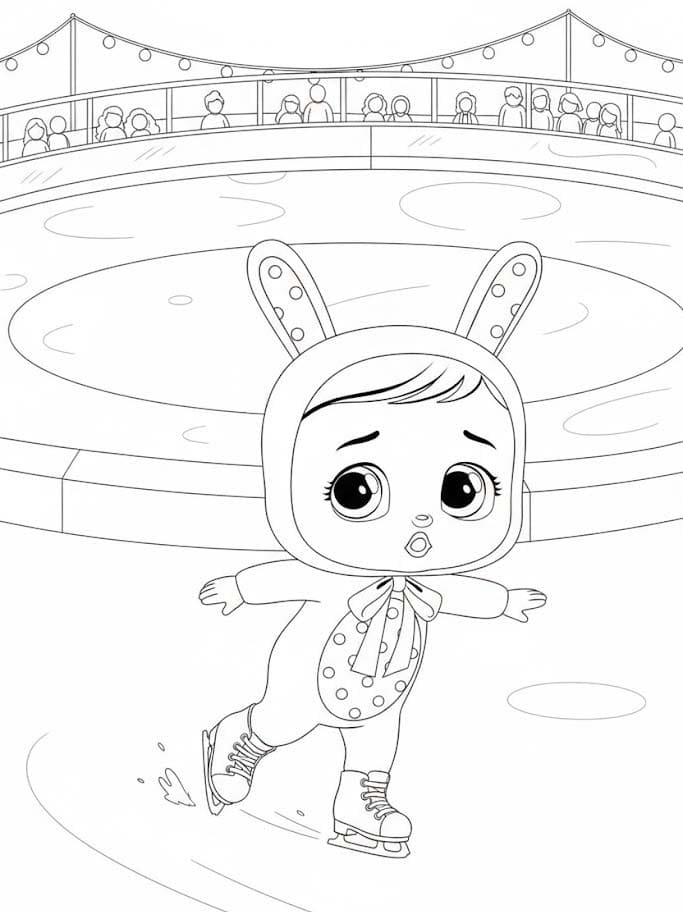 Fise de colorat cu Desenează Cry Babies pentru copii