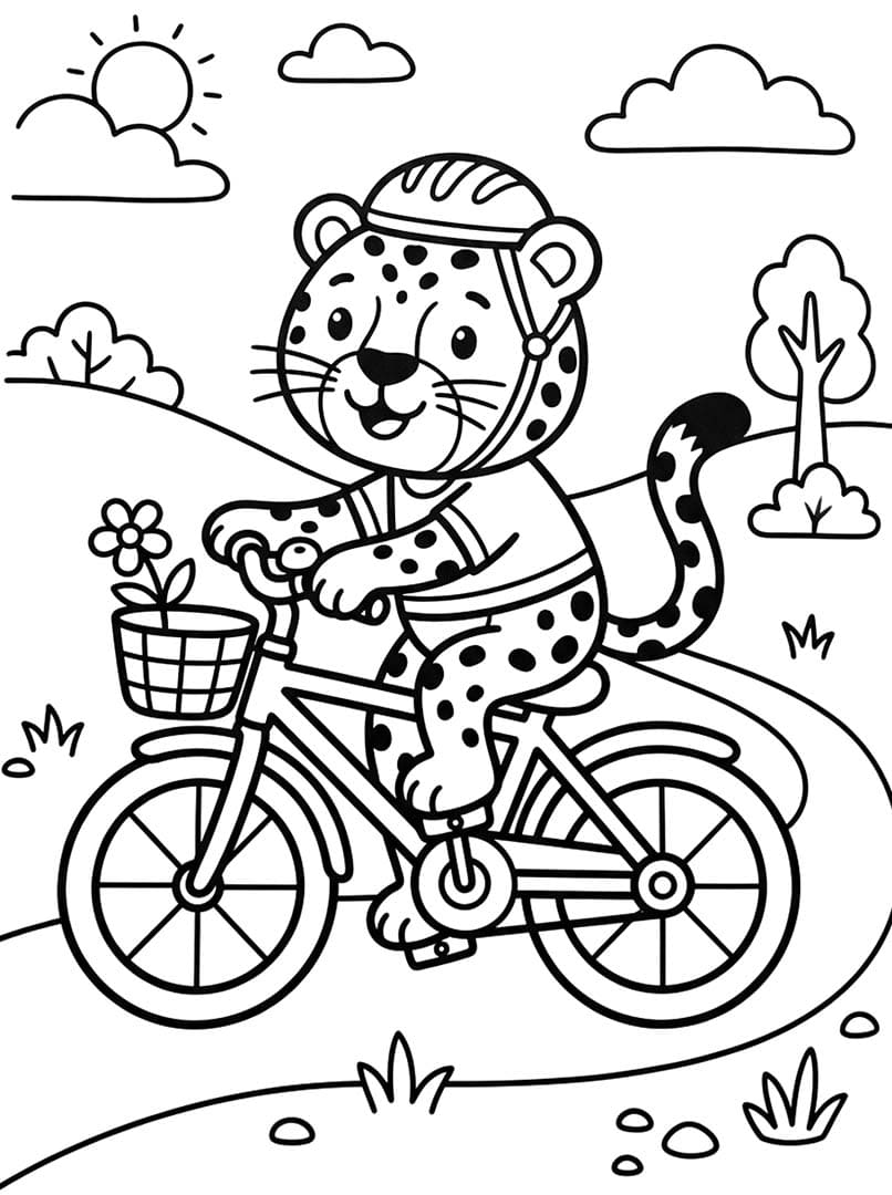 Fise de Colorat cu Desenează Jaguar imprimabil