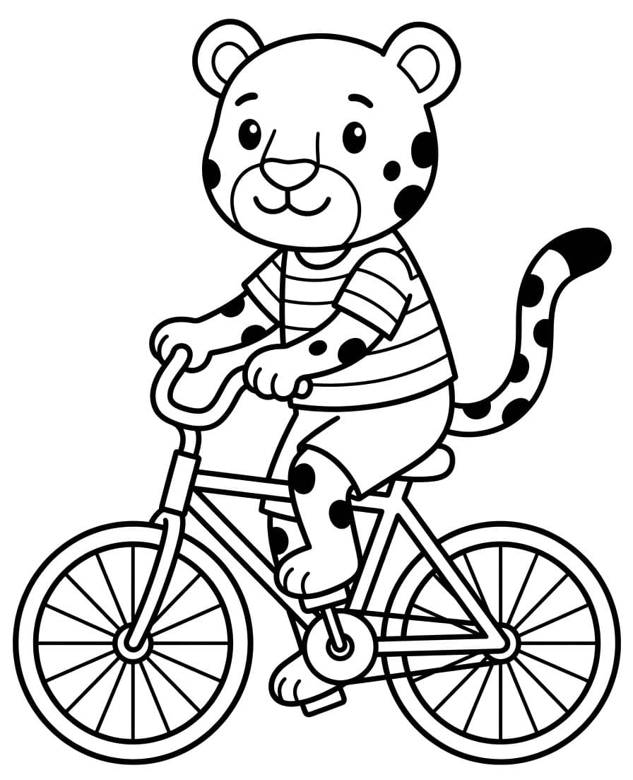 Fise de Colorat cu Desenează Jaguar