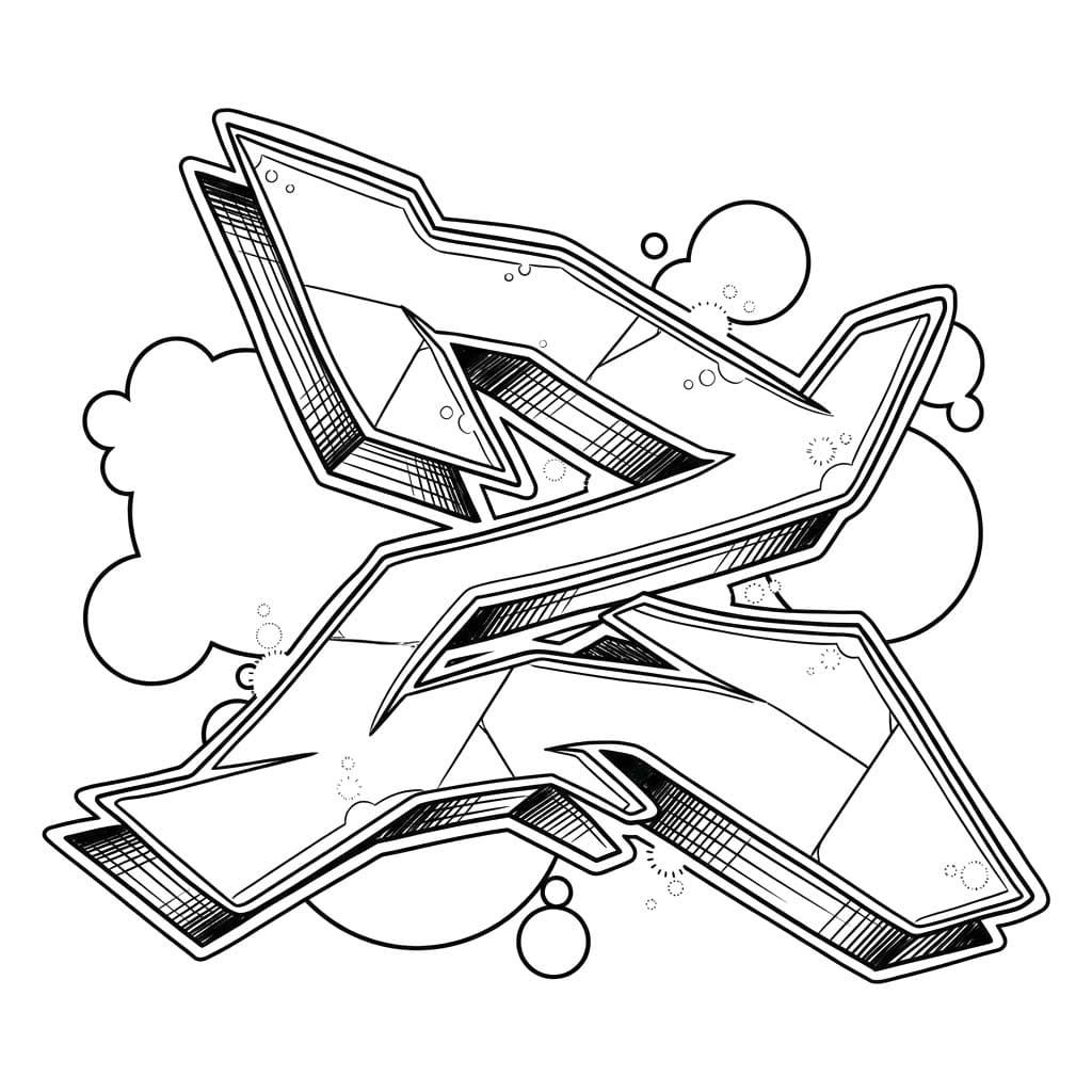 Fise de colorat cu Desenează Litera Z imprimabil gratuit simplu