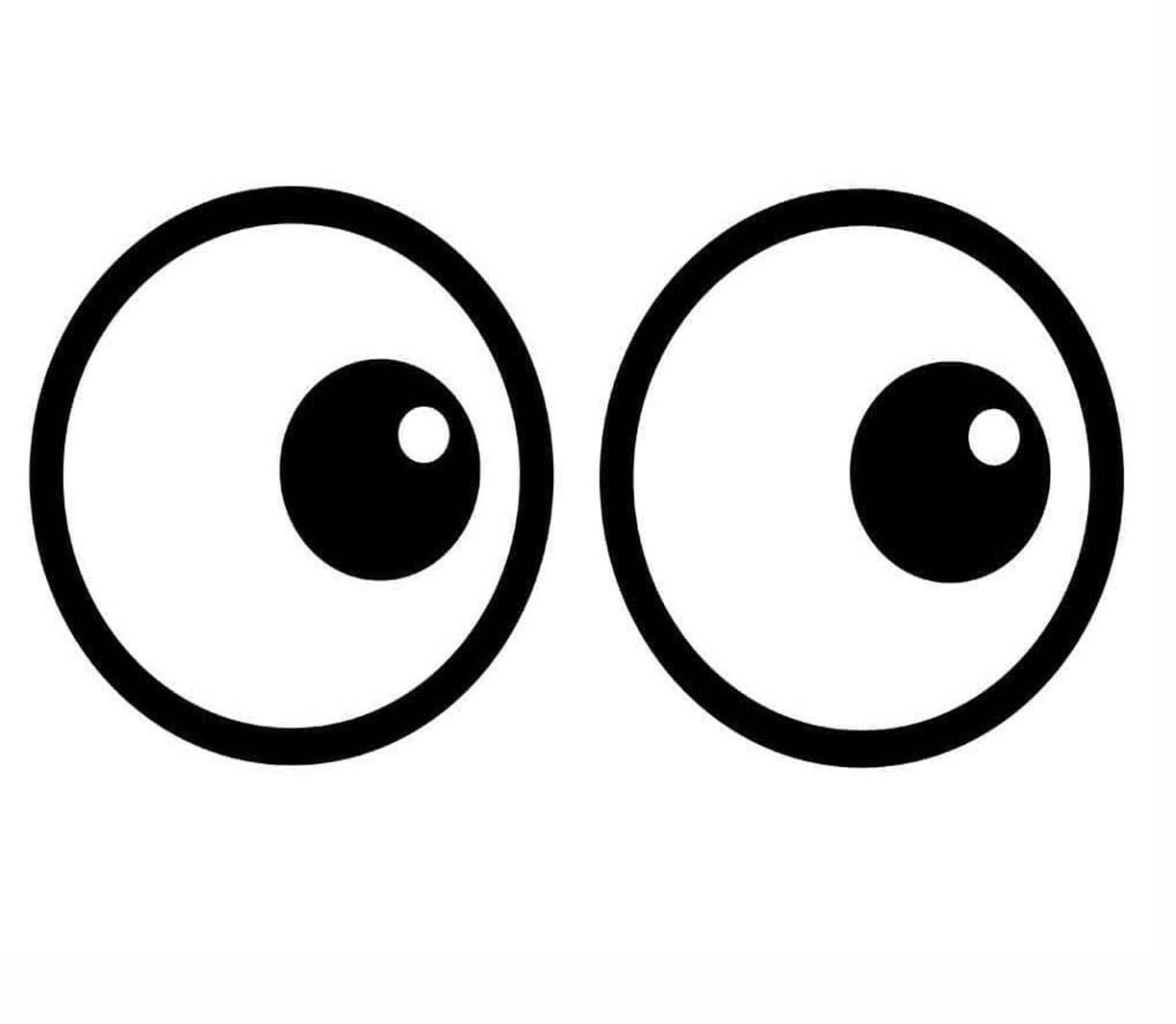 Fise de colorat cu Desenează Ochi imprimabil gratuit uşor