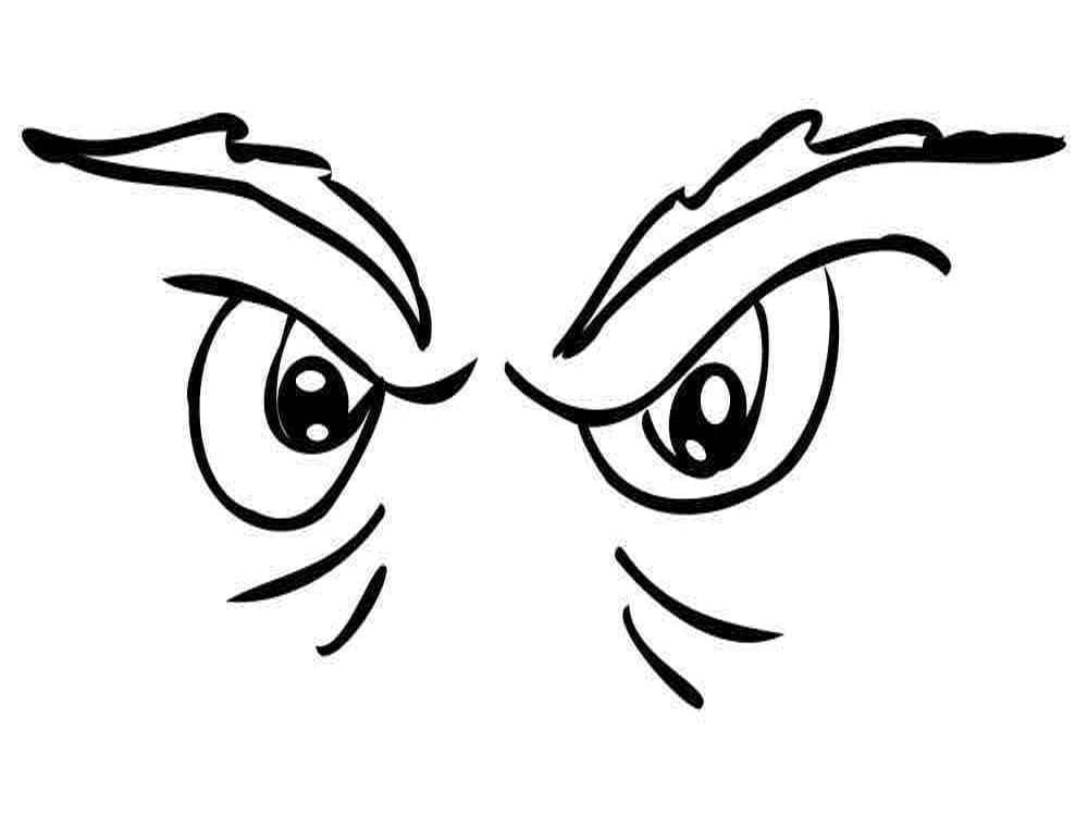 Fise de colorat cu Desenează Ochi imprimabil