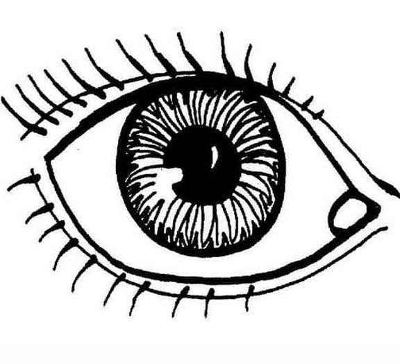 Fise de colorat cu Desenează Ochi la copii