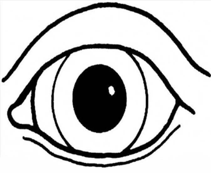 Fise de colorat cu Desenează Ochi uşor