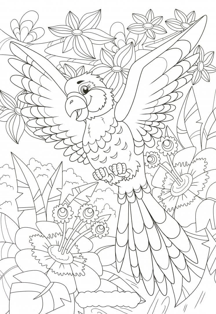 Fise de colorat cu Desenează Pădure uşor la copii