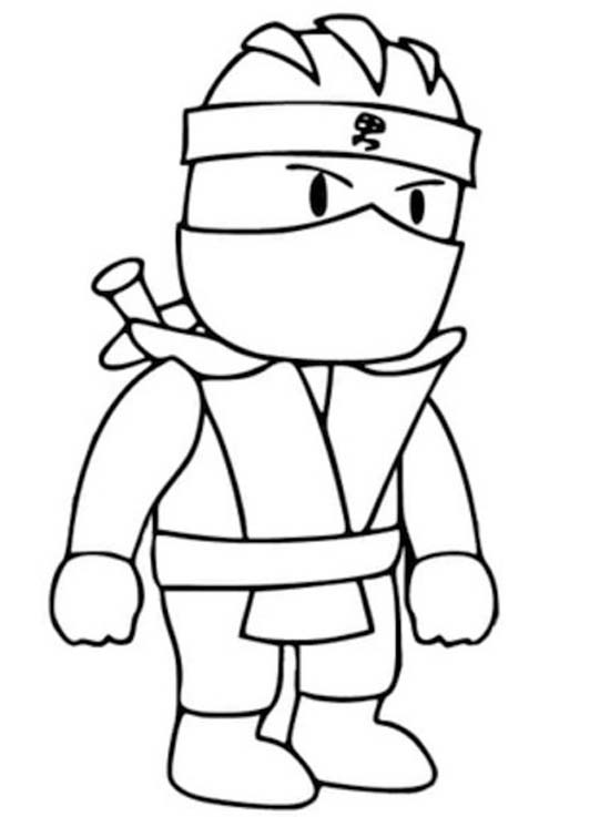 Fise de colorat cu Desenează Stumble Guys bazic