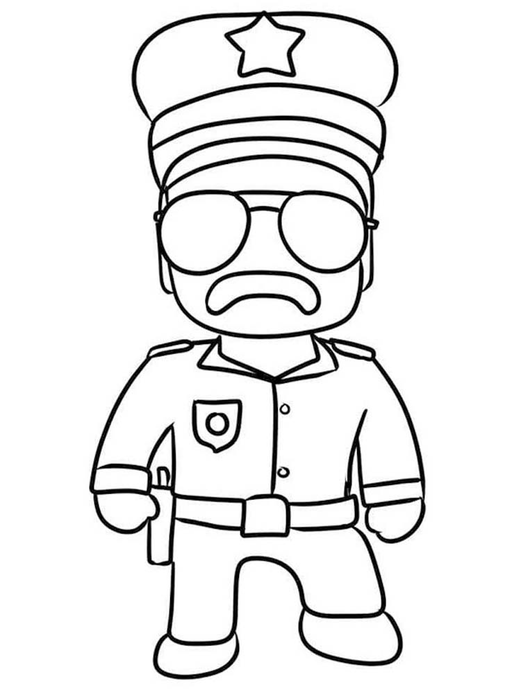 Fise de colorat cu Desenează Stumble Guys gratuit bazic