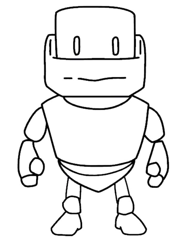 Fise de colorat cu Desenează Stumble Guys imprimabil pentru copii