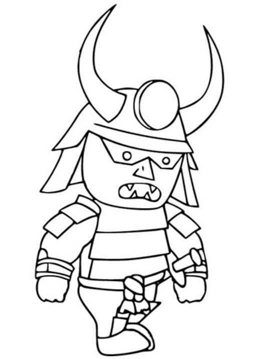 Fise de colorat cu Desenează Stumble Guys imprimabil simplu