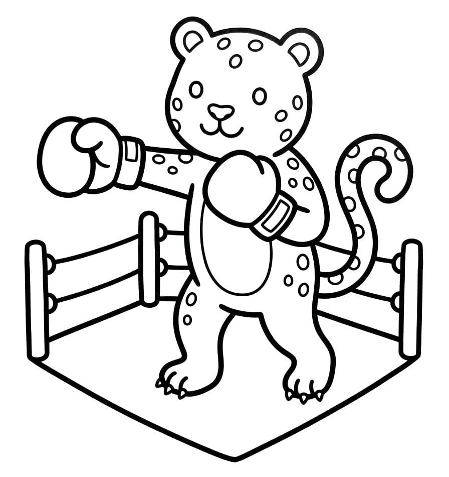 Fise de Colorat cu Jaguar gratuit pentru copii