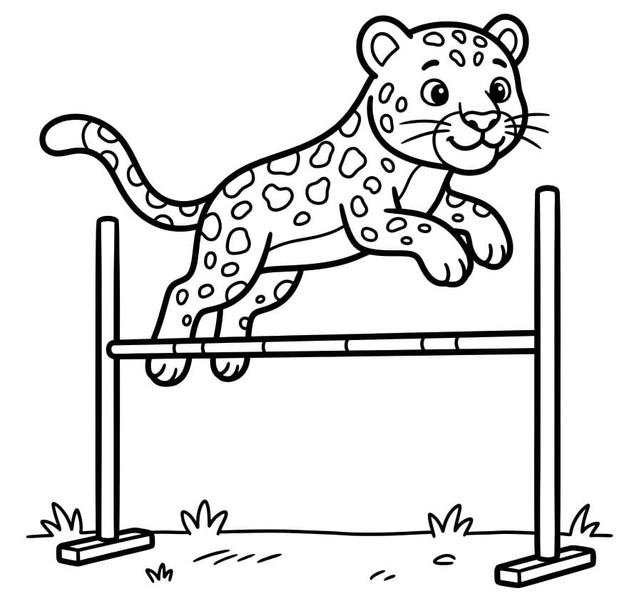 Fise de Colorat cu Jaguar gratuit