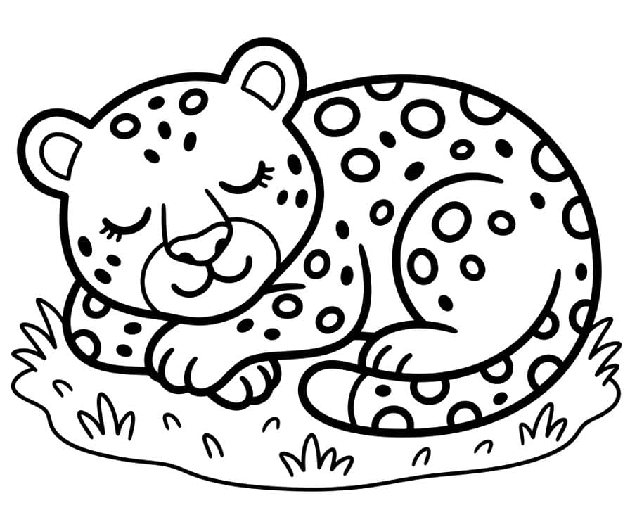 Fise de Colorat cu Jaguar imprimabil uşor