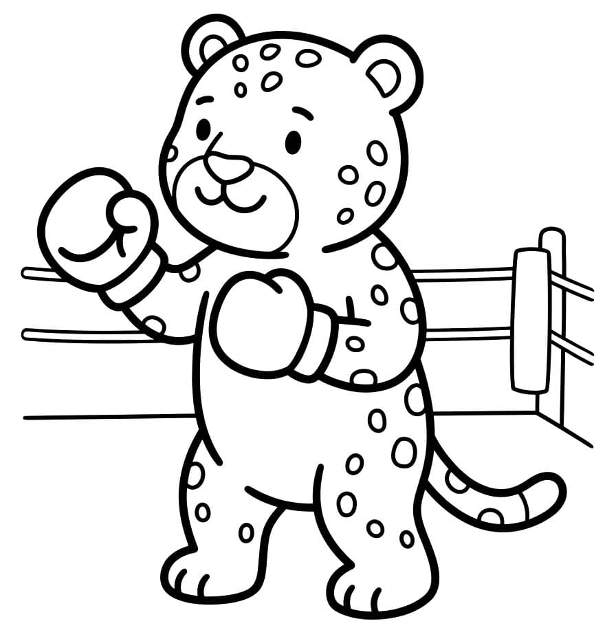 Fise de Colorat cu Jaguar pentru copii