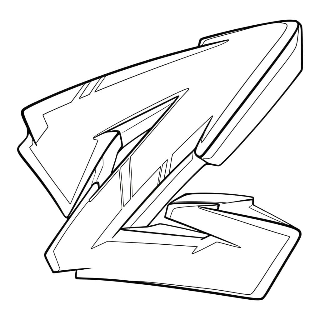 Fise de colorat cu Litera Z gratuit simplu