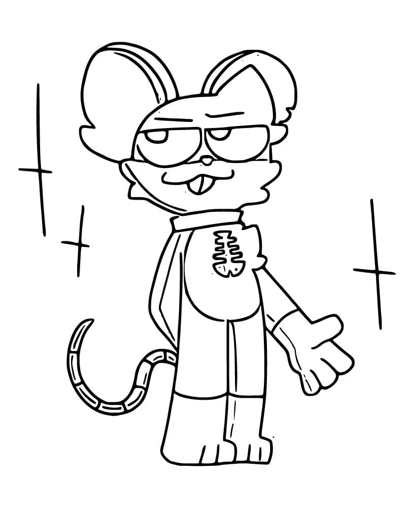 Fise de colorat cu Nightmare Critters imprimabil uşor