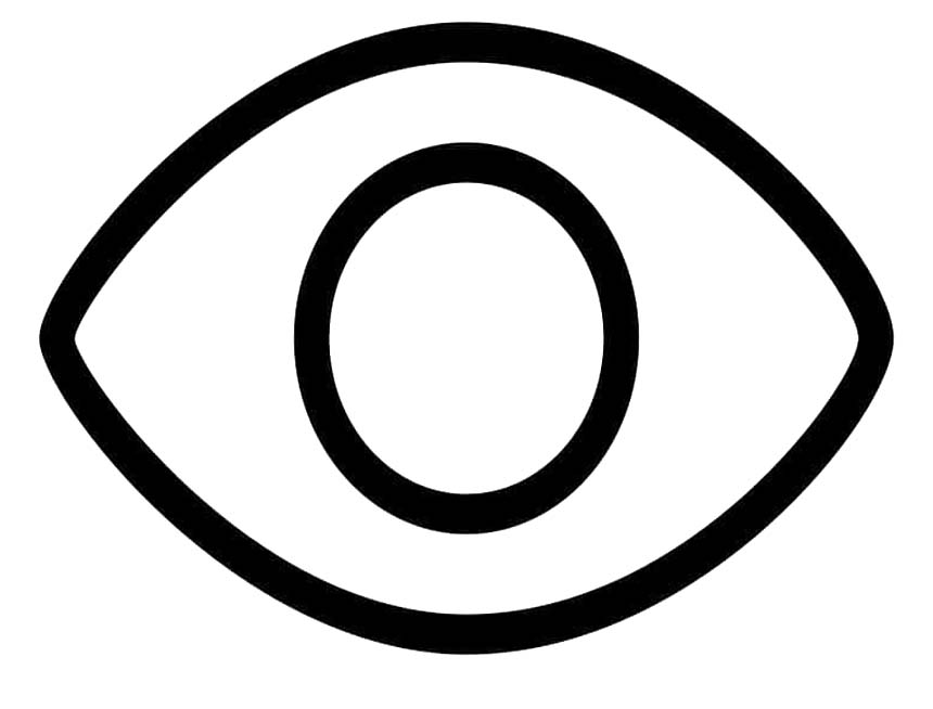 Fise de colorat cu Ochi gratuit