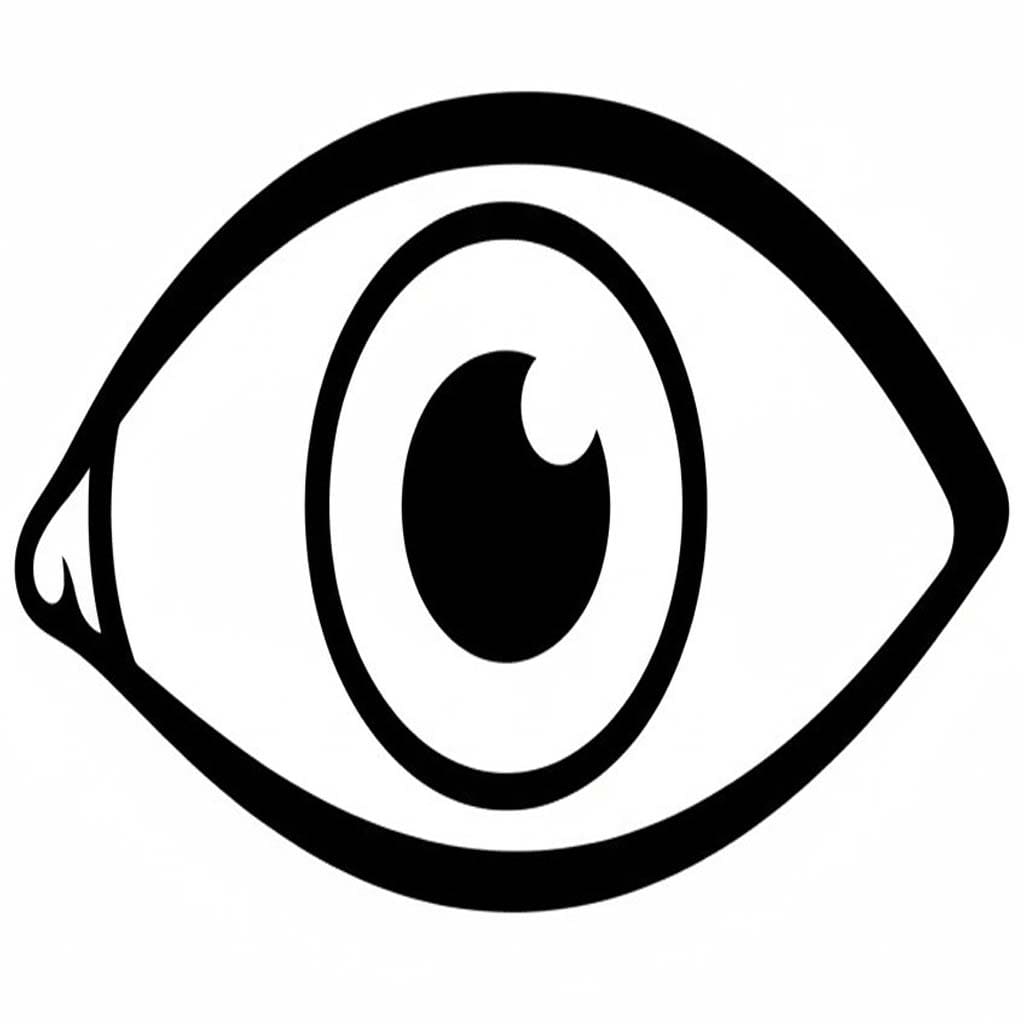 Fise de colorat cu Ochi pentru copii