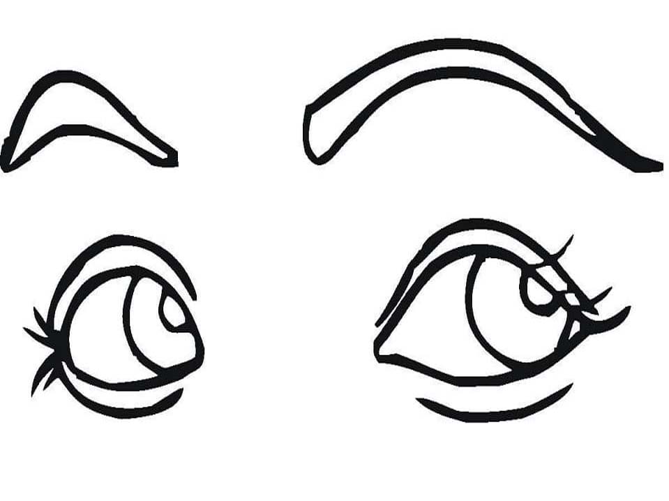 Planse de colorat cu Ochi