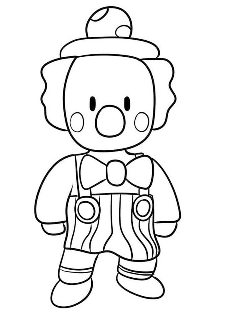 Fise de colorat cu Stumble Guys gratuit uşor