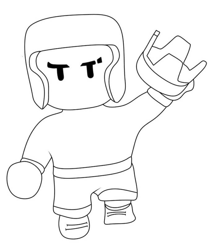 Fise de colorat cu Stumble Guys gratuit