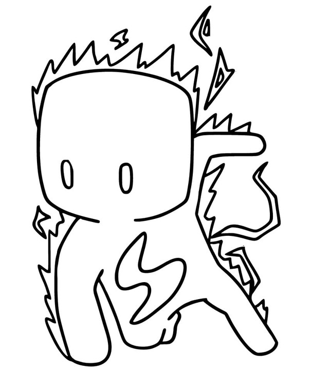 Fise de colorat cu Stumble Guys imprimabil bazic