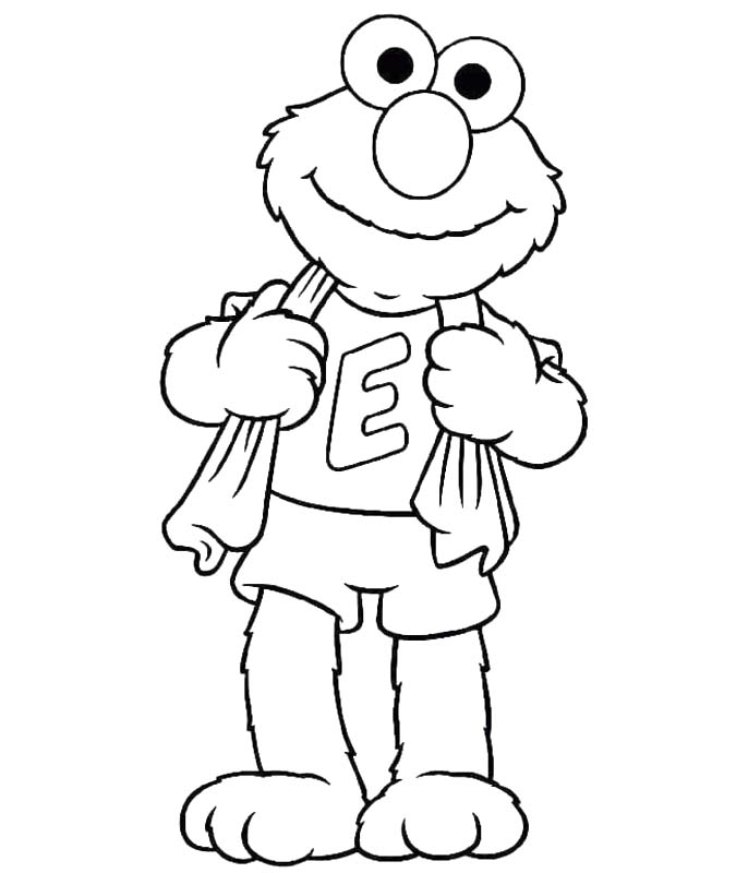 Fise de colorat cu Desenează Elmo gratuit