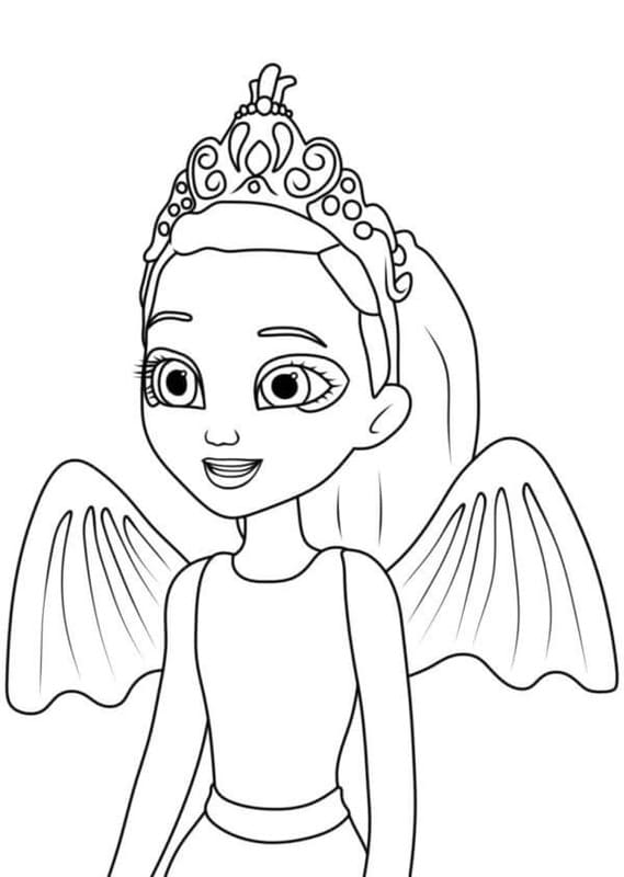 Fise de colorat cu Desenează Enchantimals imprimabil gratuit bazic
