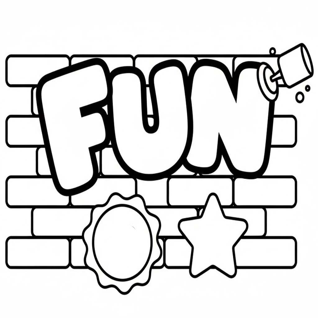 Fise de colorat cu Desenează Graffiti imprimabil gratuit
