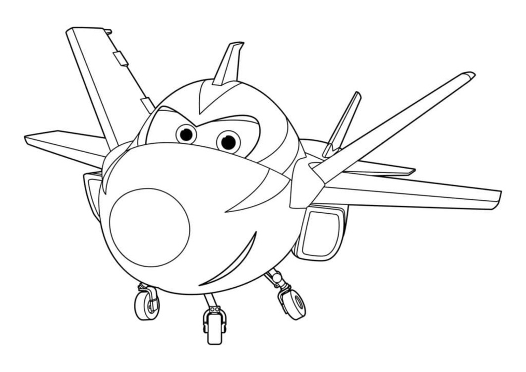 Fise de colorat cu Desenează Super Wings gratuit pentru copii