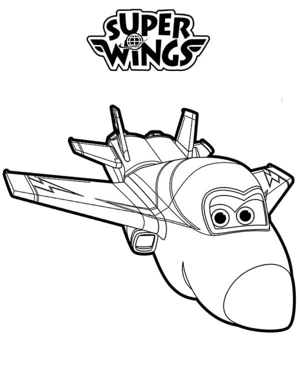 Fise de colorat cu Desenează Super Wings gratuit