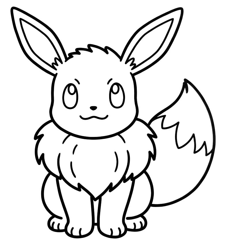 Planse de colorat cu Eevee