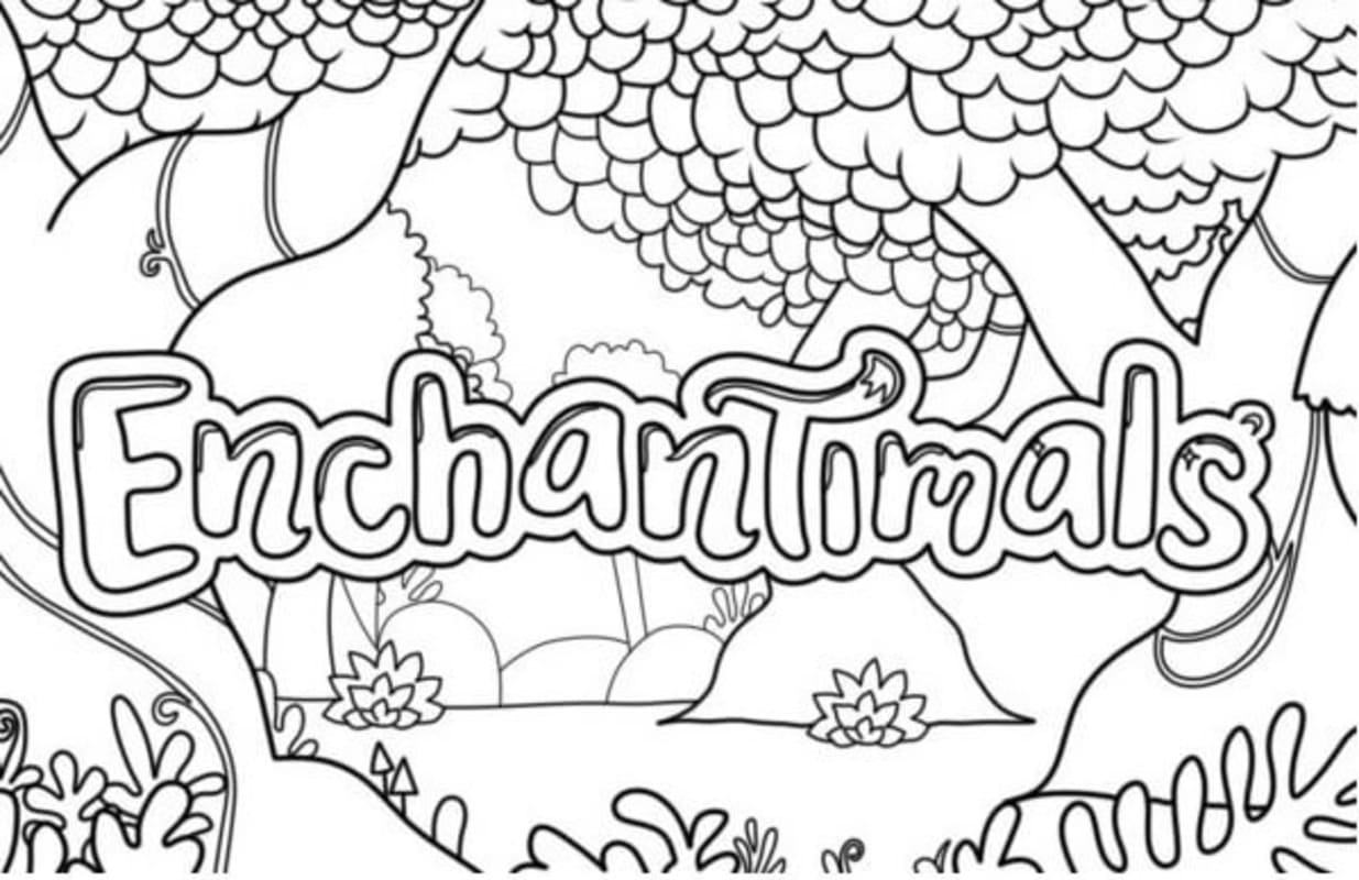 Fise de colorat cu Enchantimals imprimabil uşor