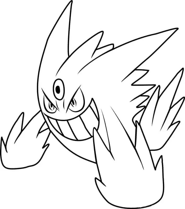 Fise de colorat cu Gengar gratuit