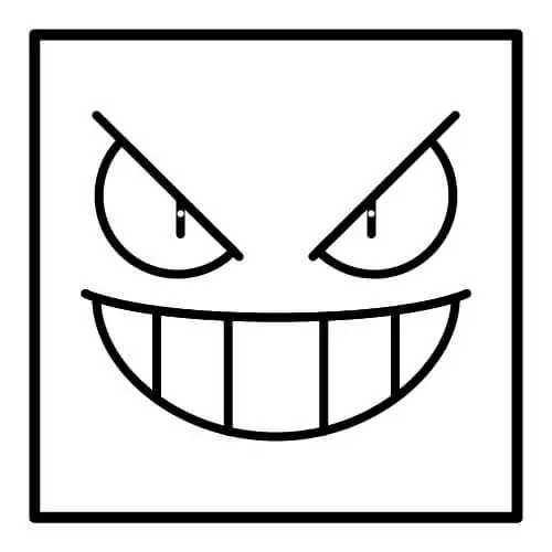 Fise de colorat cu Gengar imprimabil gratuit